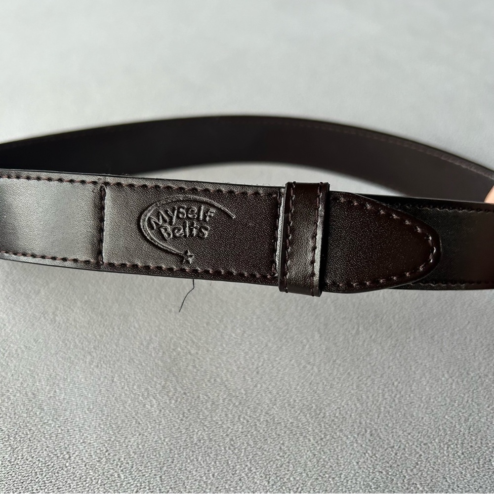 Myself Belts ~ Velcro Easy Belt for Kids! ~ Dark Brown ~ Approx 22”